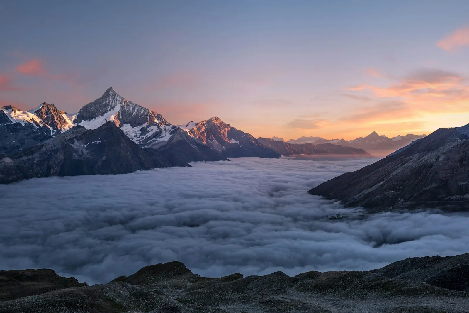 Snow-capped Himalayan mountain range
