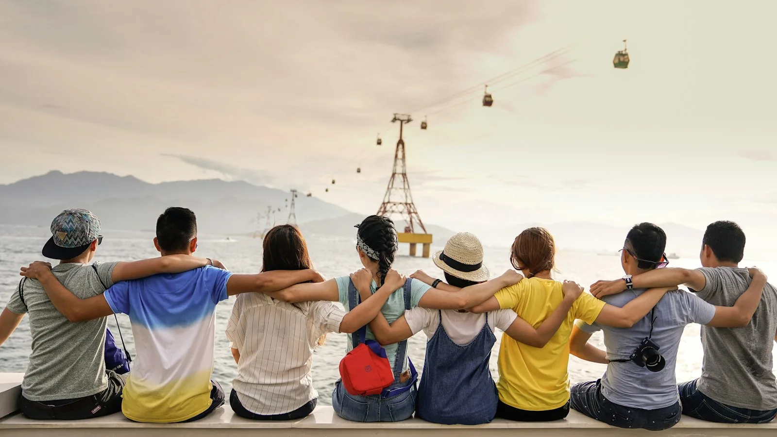 Group of women travelling together